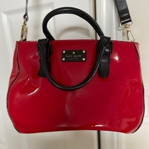 Kate spade red black purse
